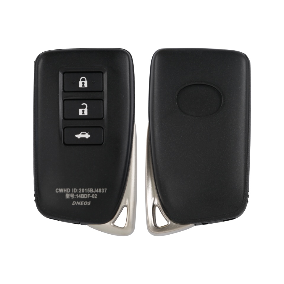 雷克萨斯智能卡外壳-3键-轿车后备箱键（光面带字）-29号